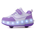 Children's LED Roller Sneakers with Removable Wheels