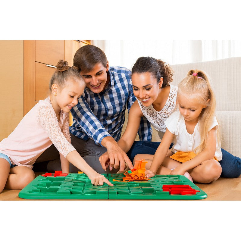 Children's Logic Puzzle Game - Path Building with Vehicle and Balls