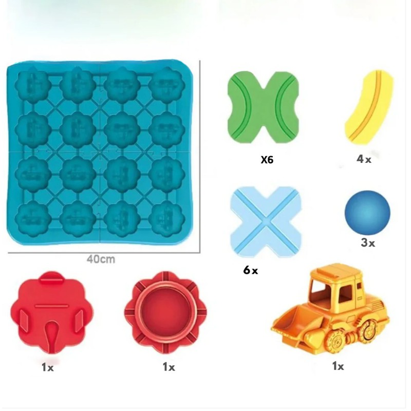 Children's Logic Puzzle Game - Path Building with Vehicle and Balls