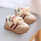Children's Low-Top Sneakers with Contrast Stripes