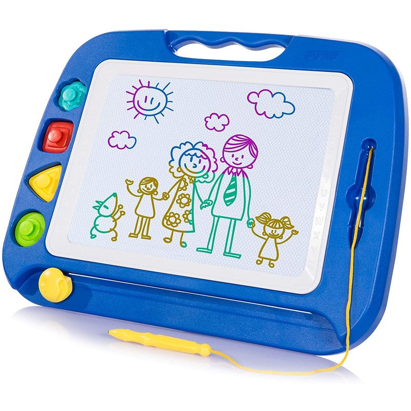 Children's Magnetic Drawing Board - Mess-Free Writing & Stamping