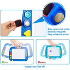 Children's Magnetic Drawing Board - Mess-Free Writing & Stamping