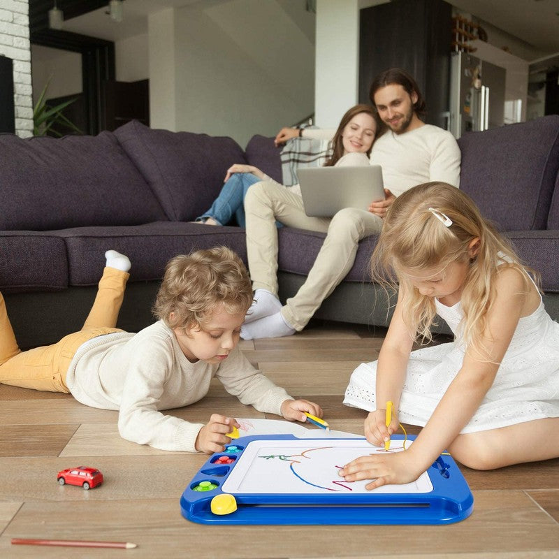 Children's Magnetic Drawing Board - Mess-Free Writing & Stamping