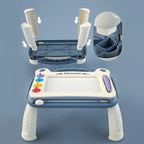 Children's Magnetic Drawing Board with Carry Handle and Detachable Legs
