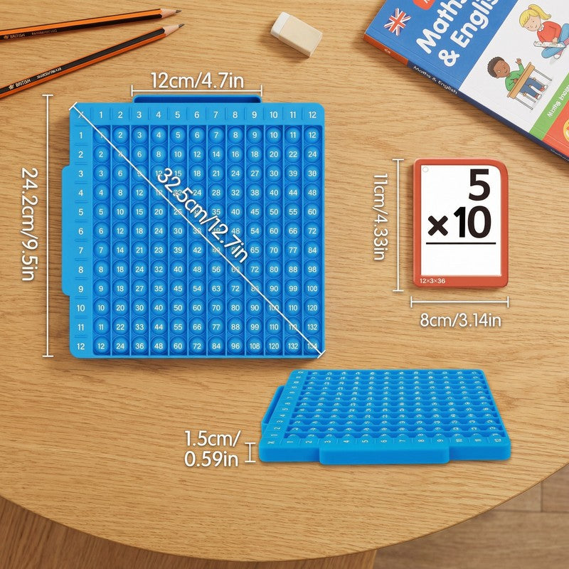 Children's Maths Flashcard Set with Calculation Board