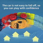 Children's Modular Race Car Track Set - LED Headlights