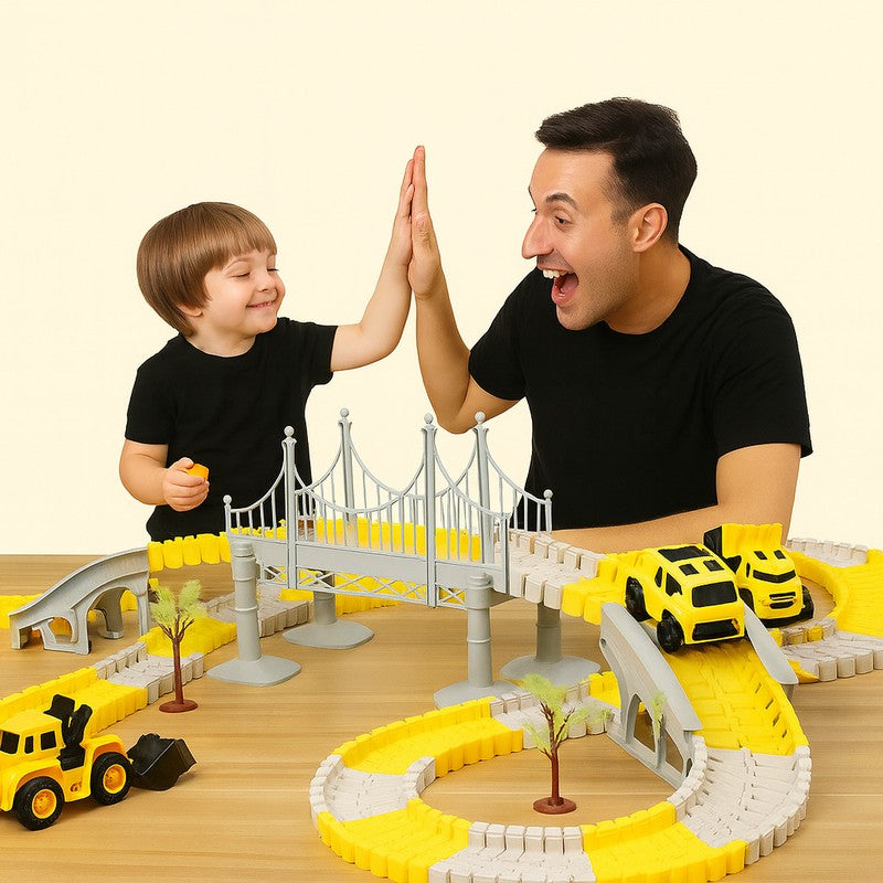 Children's Modular Race Track Set - Vehicles