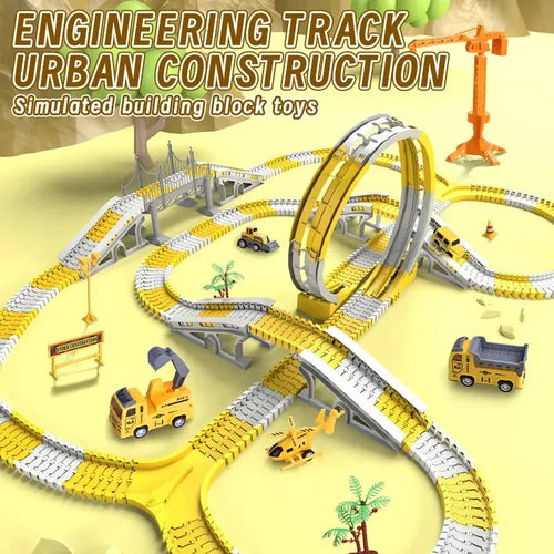 Children's Modular Race Track Set - Vehicles