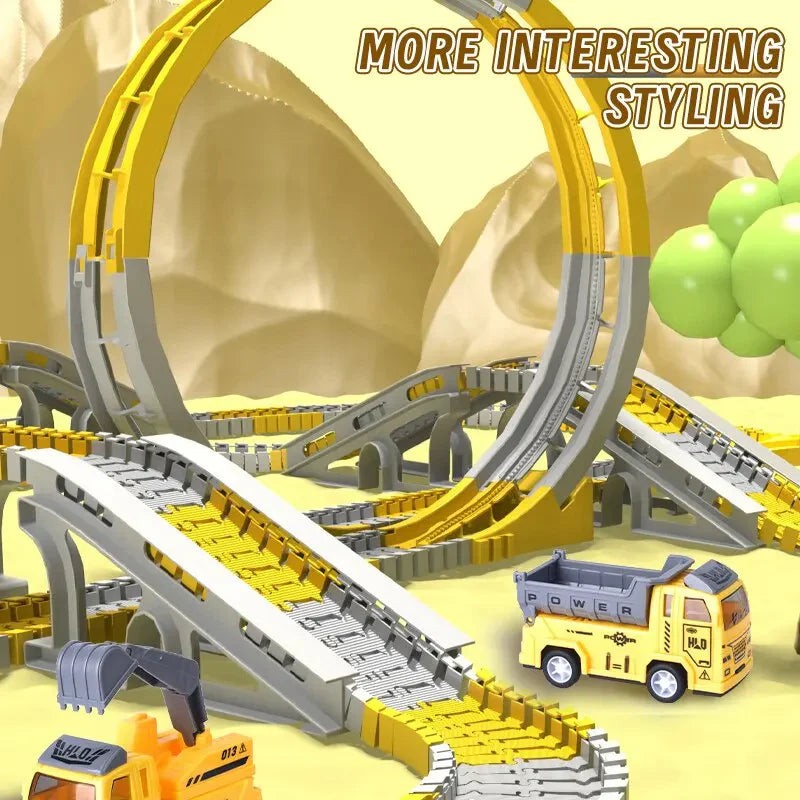 Children's Modular Race Track Set - Vehicles