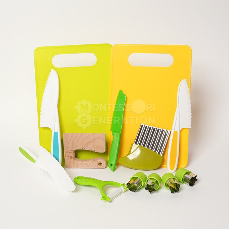 Children's Montessori cooking tool set - multiple color variants