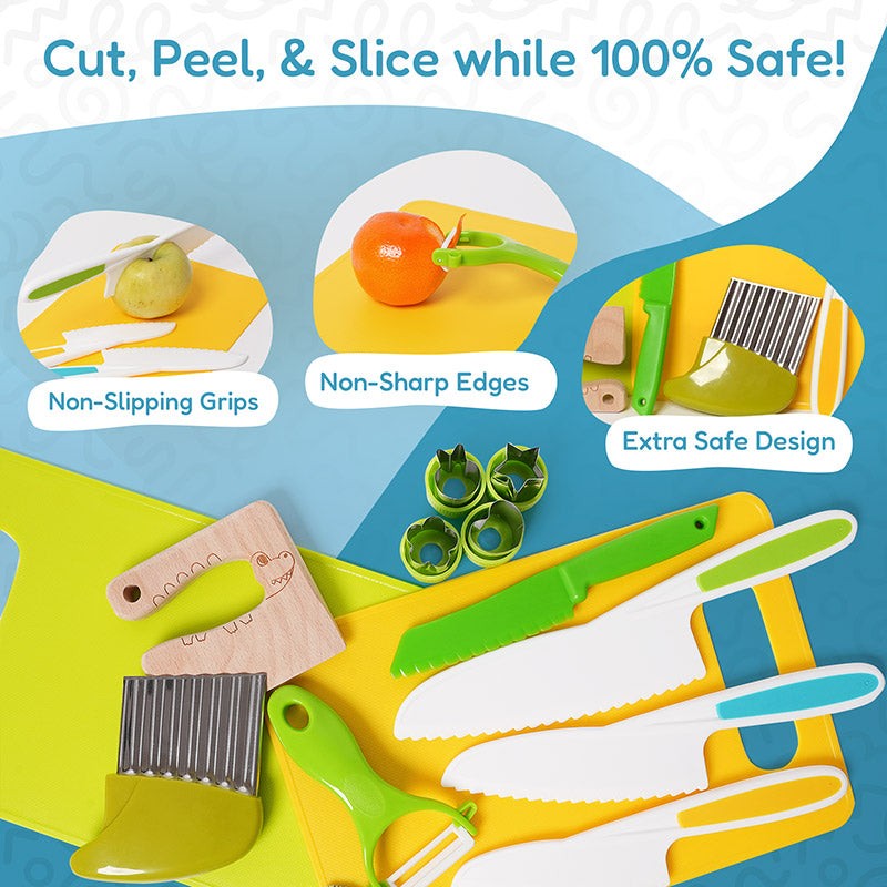 Children's Montessori cooking tool set - multiple color variants