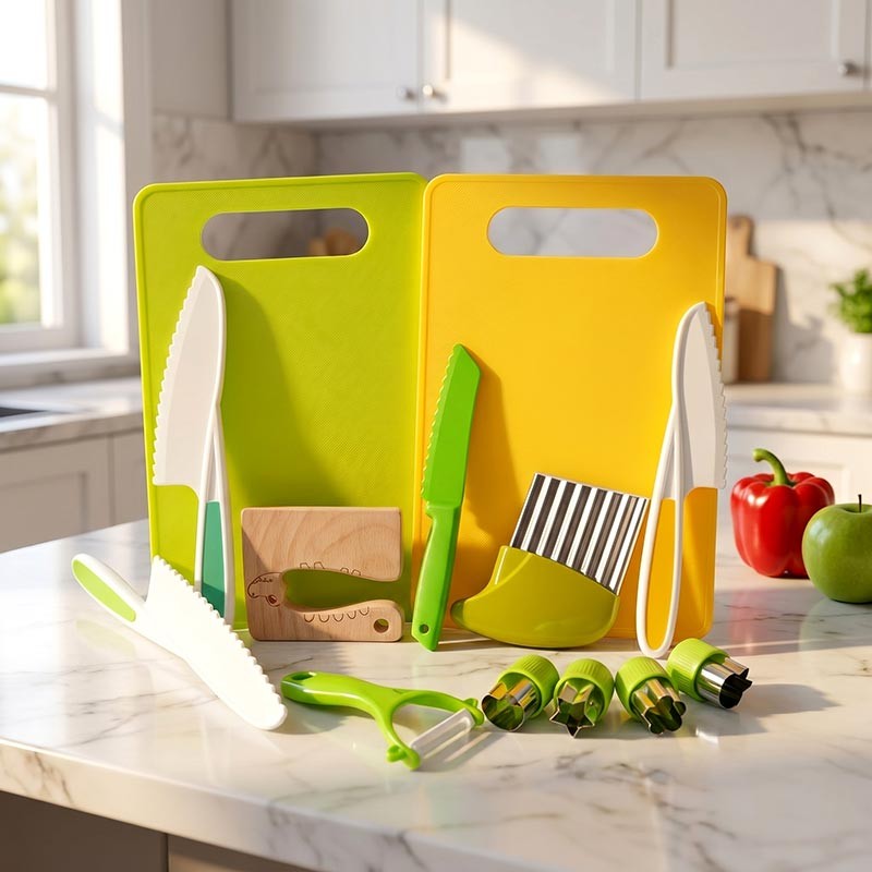 Children's Montessori cooking tool set - multiple color variants