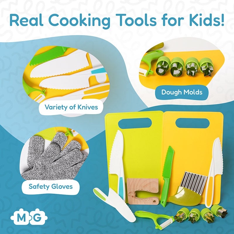 Children's Montessori cooking tool set - multiple color variants