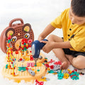 Children's Montessori Tool Suitcase - Screw Puzzle Building Set