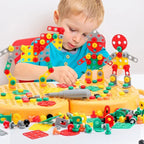 Children's Montessori Tool Suitcase - Screw Puzzle Building Set