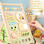 Children's Multifunctional Push Walker with Activity Board