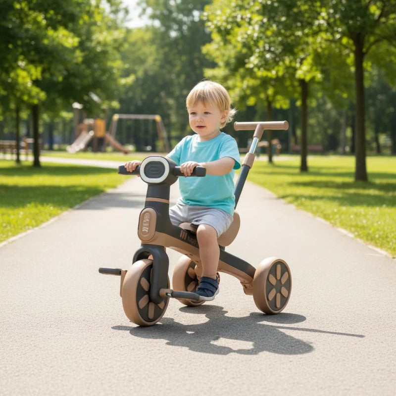 Children's Multifunctional Tricycle - Convertible Balance Bike with Light
