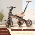 Children's Multifunctional Tricycle - Convertible Balance Bike with Light