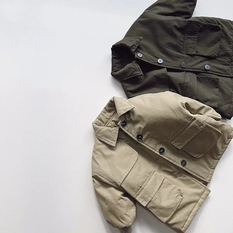 Children's Padded Winter Jacket - Long Sleeve Unisex