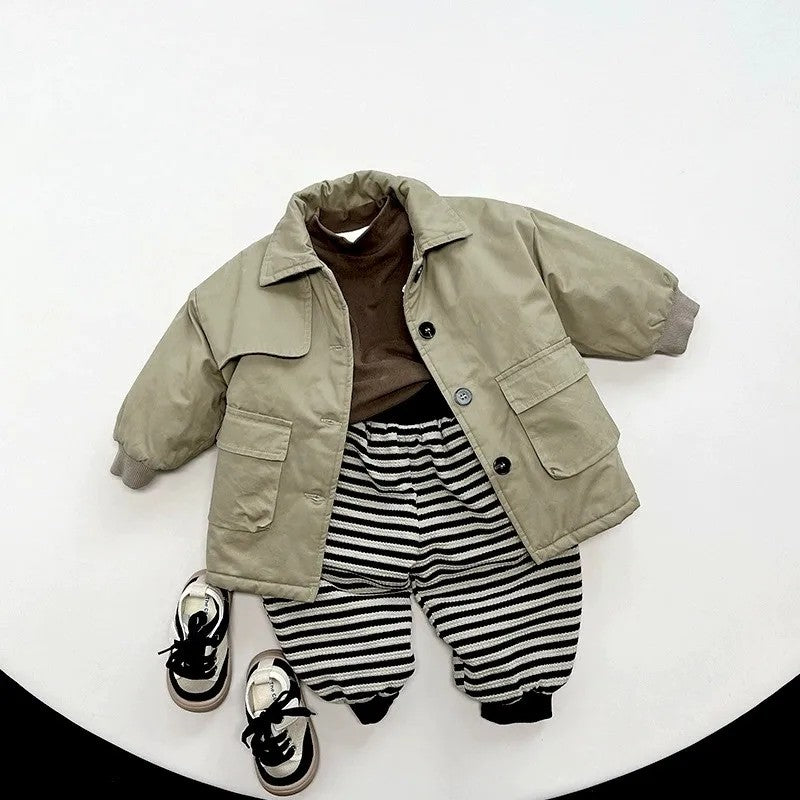 Children's Padded Winter Jacket - Long Sleeve Unisex