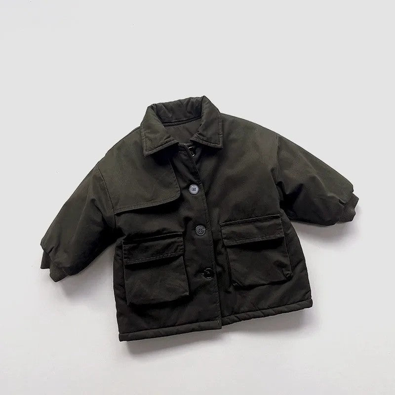 Children's Padded Winter Jacket - Long Sleeve Unisex