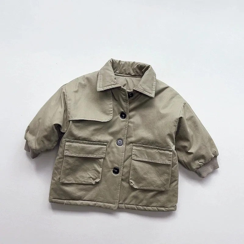 Children's Padded Winter Jacket - Long Sleeve Unisex