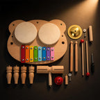 Children's Percussion Music Set - Montessori-Inspired with Xylophone