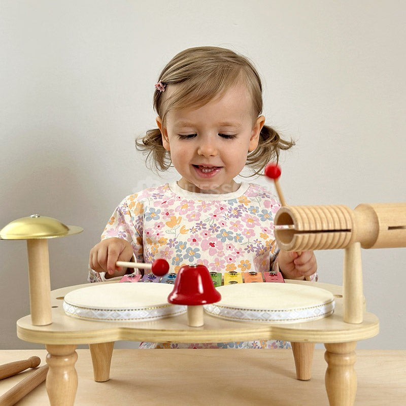 Children's Percussion Music Set - Montessori-Inspired with Xylophone