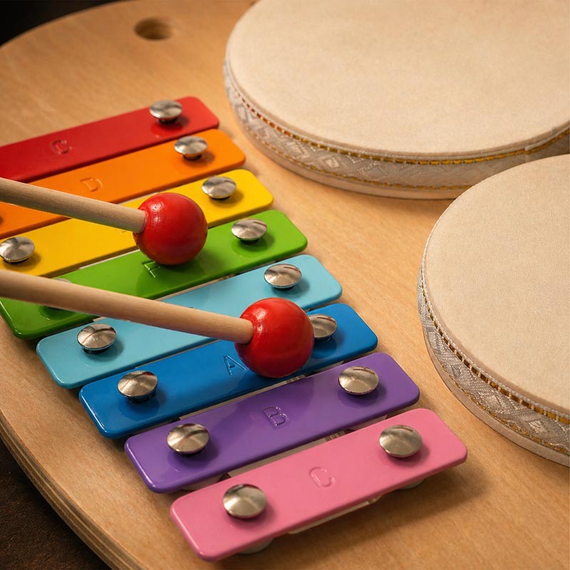 Children's Percussion Music Set - Montessori-Inspired with Xylophone