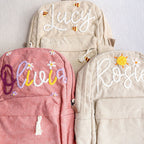 Children's Personalized Embroidered Backpack - with Flap Pocket