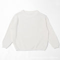 Children's Personalized Hand-Embroidered Sweater - Round Neck Long Sleeve