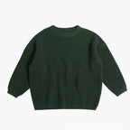 Children's Personalized Hand-Embroidered Sweater - Round Neck Long Sleeve