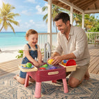 Children's Play Kitchen Water Activity Table with Working Tap