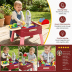 Children's Play Kitchen Water Activity Table with Working Tap