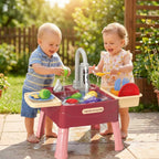 Children's Play Kitchen Water Activity Table with Working Tap