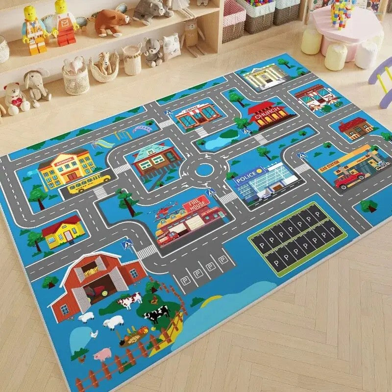 Children's Play Mat - City Road Map
