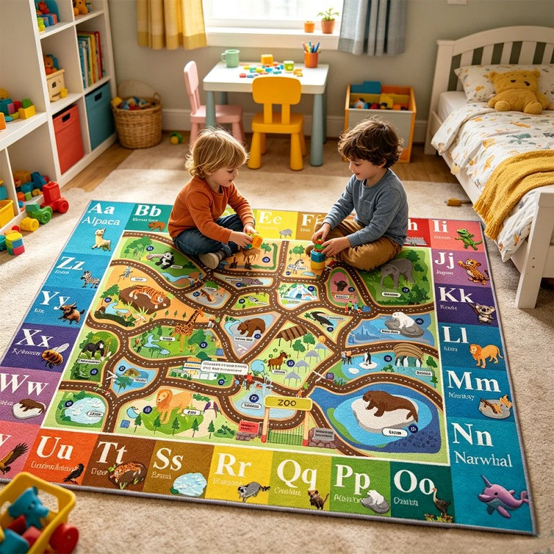 Children's Play Mat - City Traffic Map