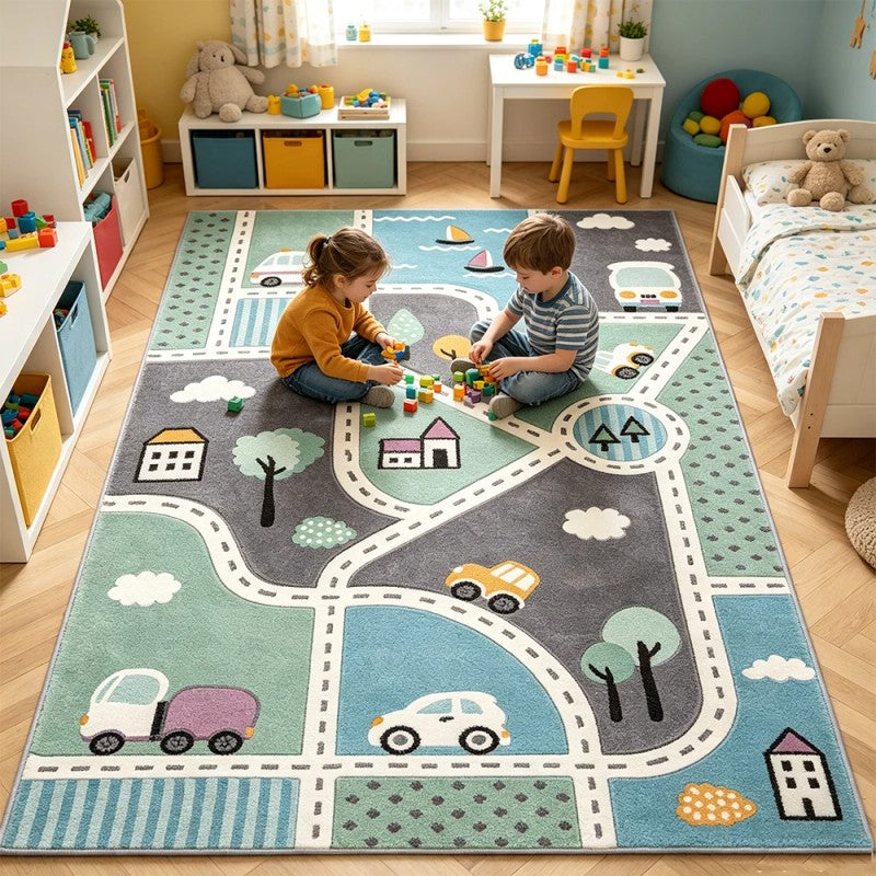 Children's Play Mat - City Traffic Map