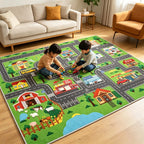 Children's Play Mat - City Traffic Map