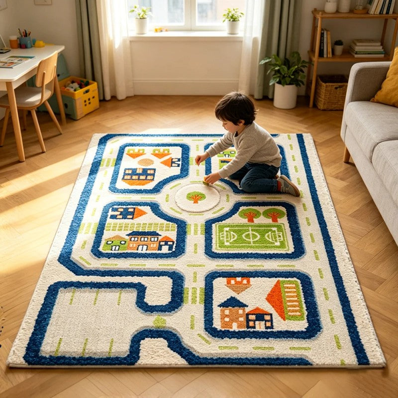 Children's Play Mat - City Traffic Map