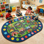Children's Play Mat - City Traffic Map