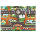 Children's Play Mat - Road Network with Helipad
