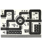 Children's Play Mat - Road Network with Helipad