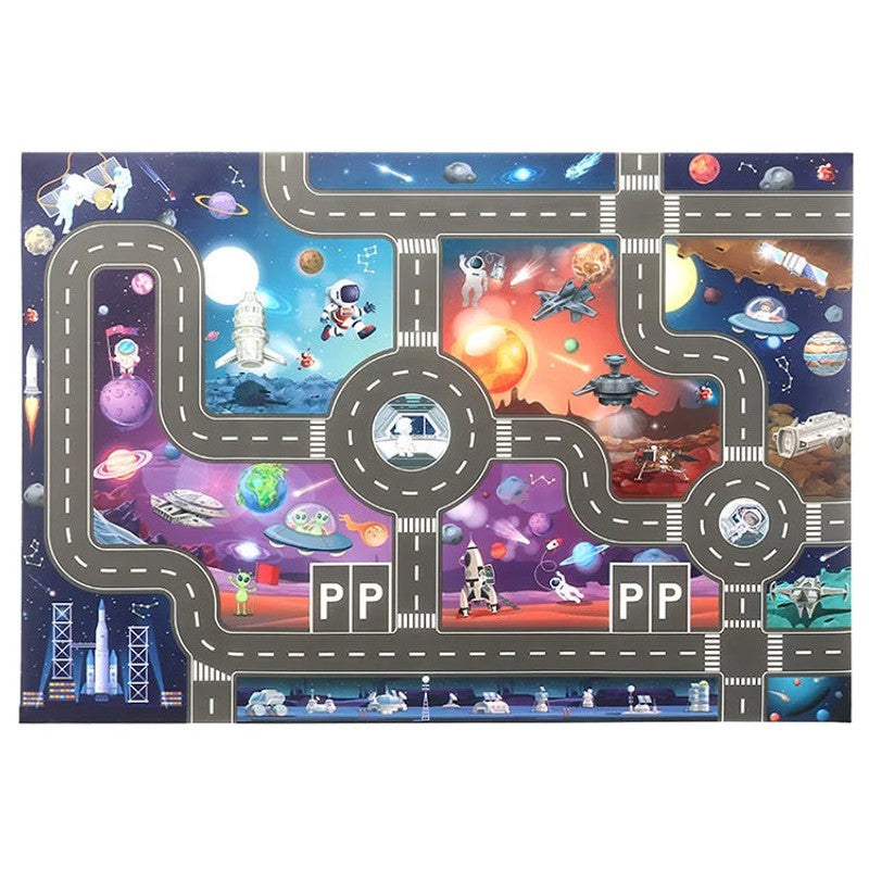 Children's Play Mat - Road Network with Helipad