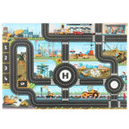 Children's Play Mat - Road Network with Helipad