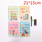 Children's Reusable Calligraphy Practice Set - Magic Ink Tracing Copybooks