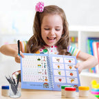 Children's Reusable Magic Practice Copybook Set - Alphabet Numbers Math Drawing