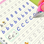 Children's Reusable Magic Practice Copybook Set - Alphabet Numbers Math Drawing