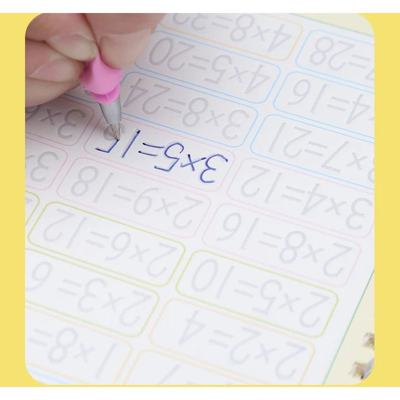 Children's Reusable Magic Practice Copybook Set - Tracing Guides