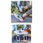 Children's Roller Skate Sneakers - Double Row Wheels